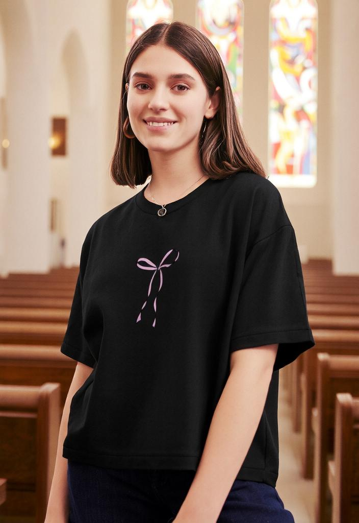 "Faith Over Fear Pslams 118: 6" Unisex Ribbon Tee