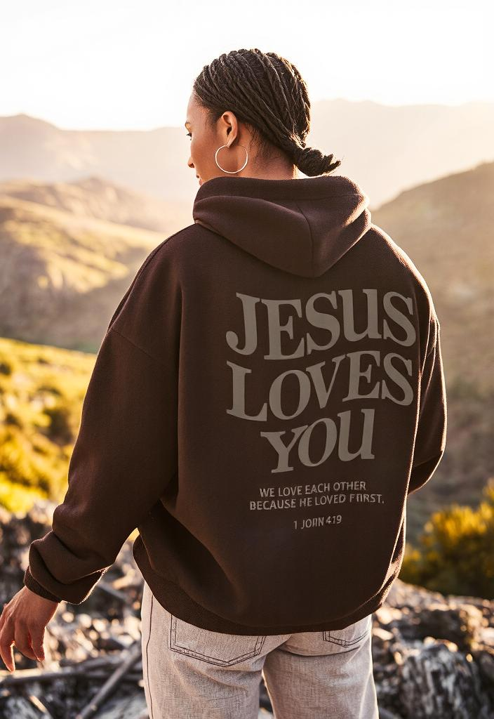 "Jesus Loves You 1 John 4:16" Unisex Hoodie