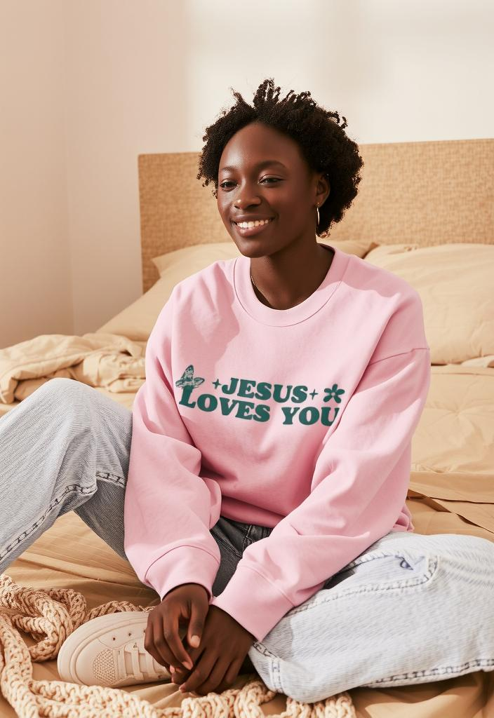 "Jesus Loves You" Unisex Crewneck