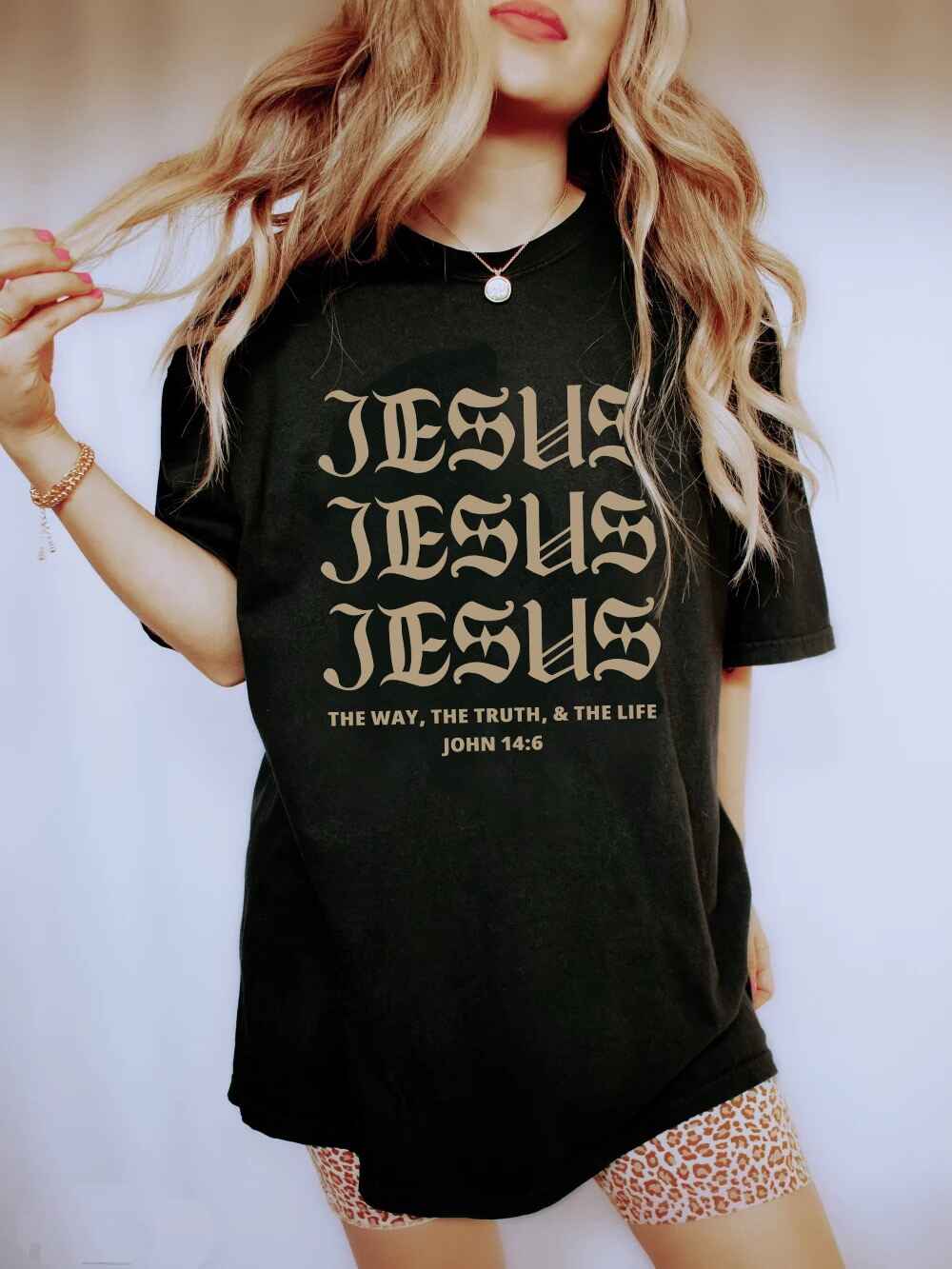 "Jesus Jesus Jesus John 14:16" Unisex Tee