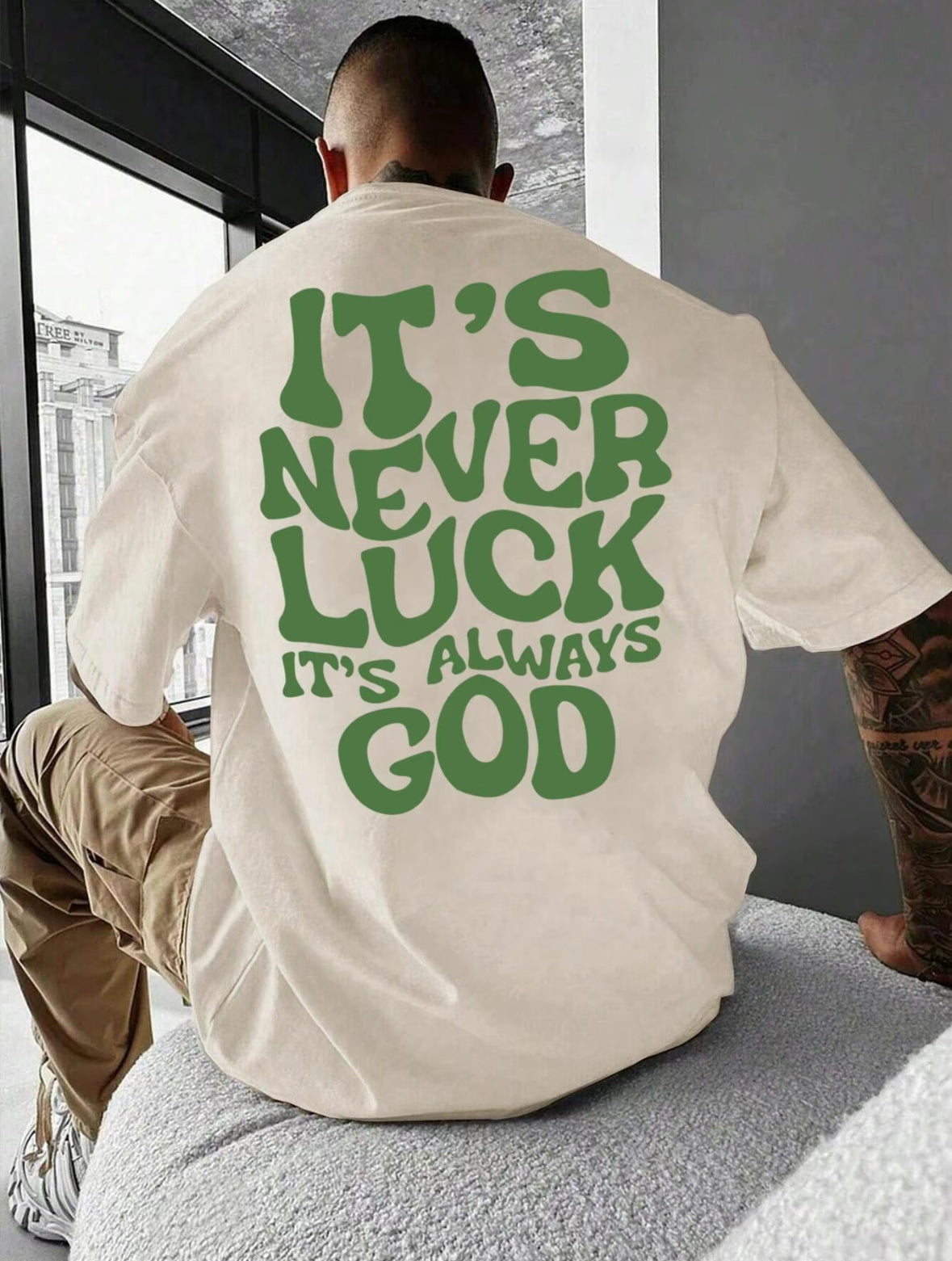 "It's Never Luck It's Always God" Unisex Tee