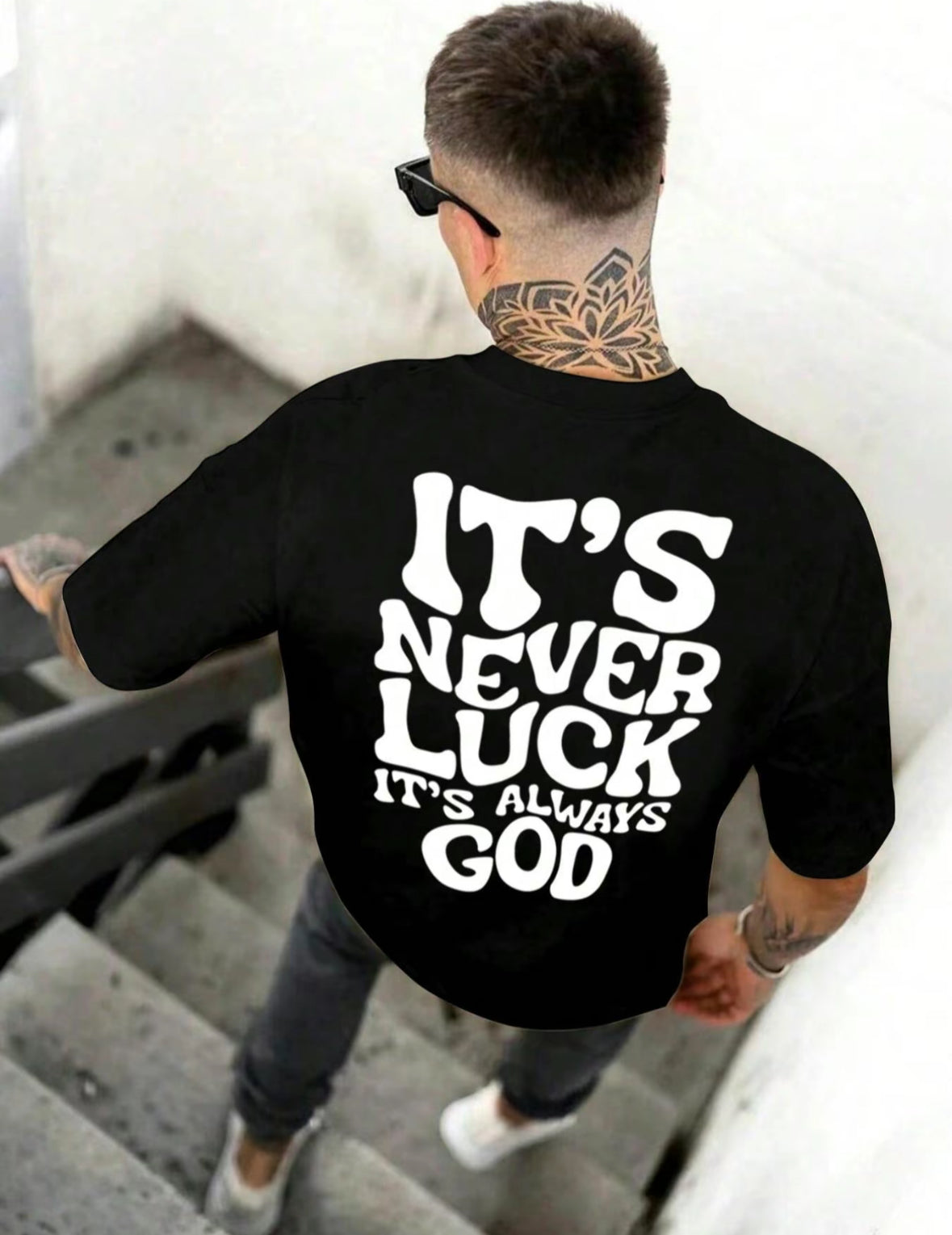 "It's Never Luck It's Always God" Unisex Tee