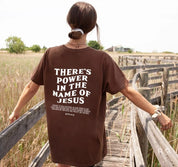 "Jesus Saves; There's Power In The Name Of Jesus Acts 4:12" Unisex Tee