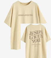 "Jesus Loves You 1 John 4:19" Unisex Tee