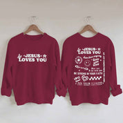 "Jesus Loves You" Unisex Crewneck