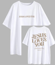 "Jesus Loves You 1 John 4:19" Unisex Tee