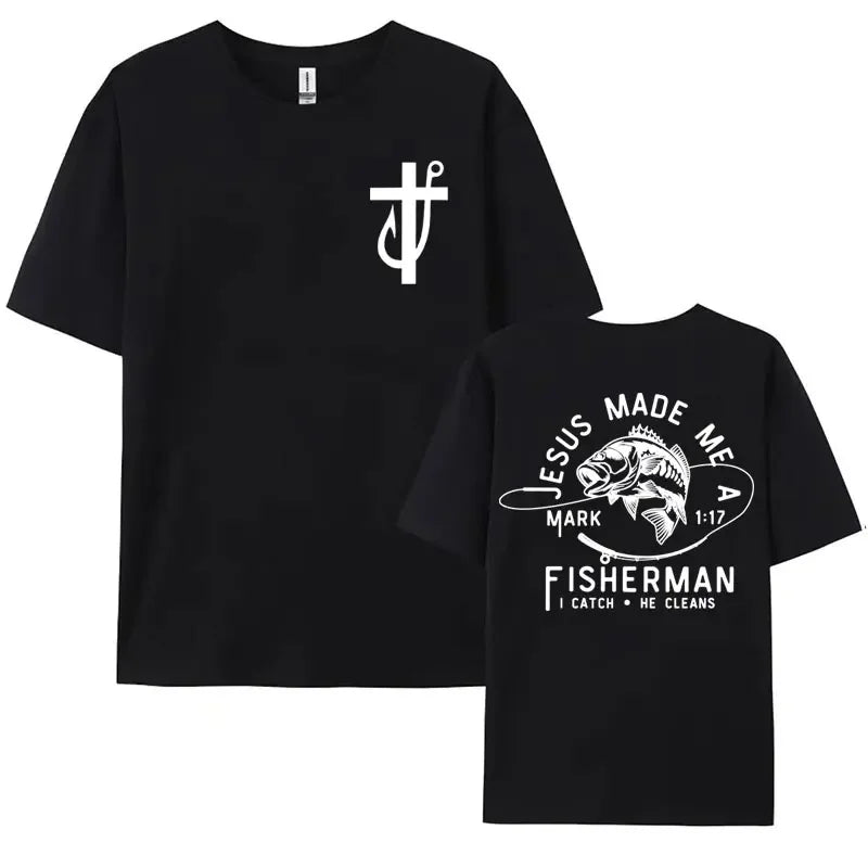 "Jesus Made Me A Fisherman Mark 1:17" Unisex Tee