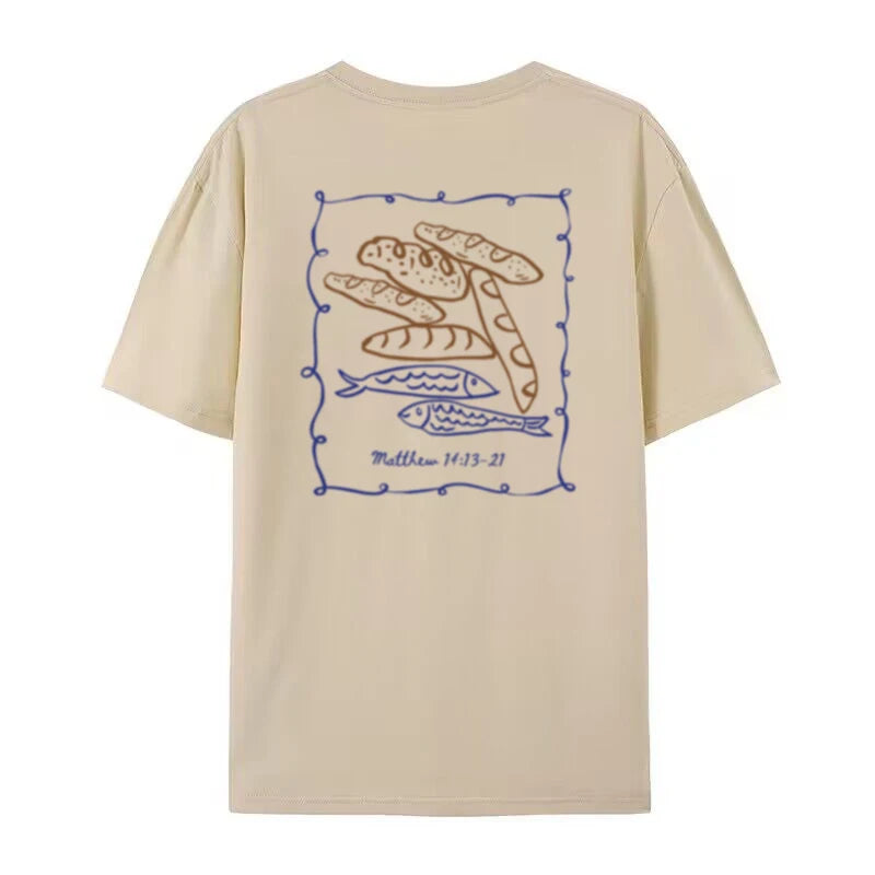 "Bread & Fish Matthew 14: 15-21" Unisex  Tee