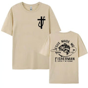 "Jesus Made Me A Fisherman Mark 1:17" Unisex Tee