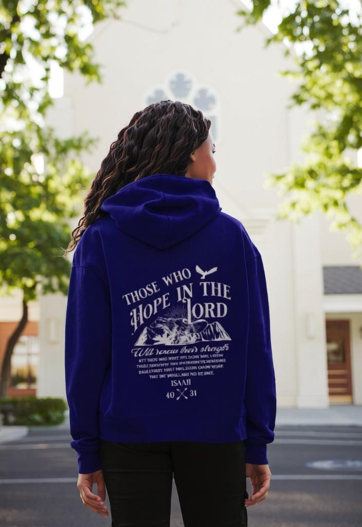 "Those Who Hope In The Lord Isaiah 40:31" Unisex Hoodie