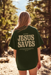 "Good News, Jesus Saves John 3 16:17" Unisex Tee