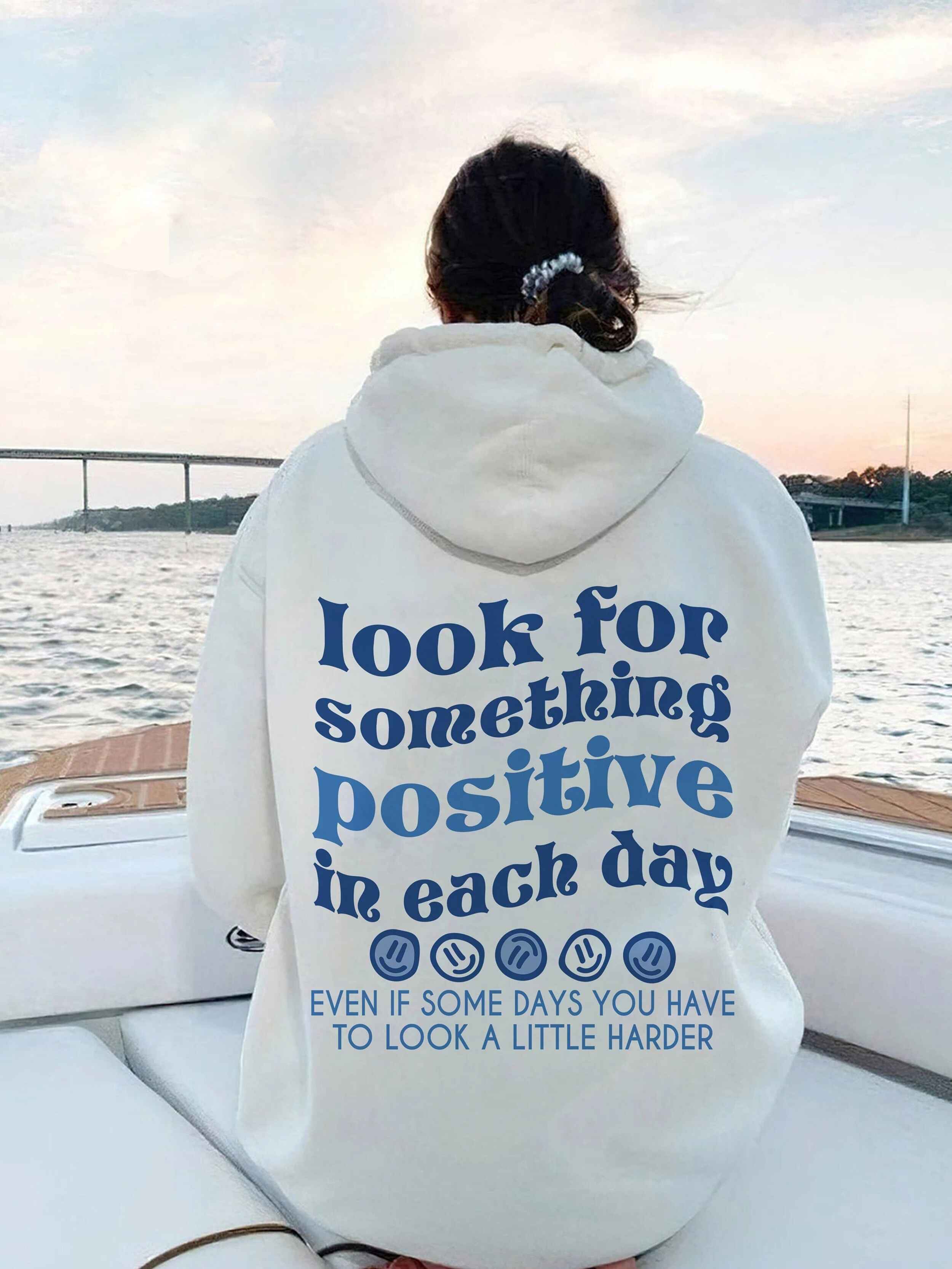 Look For Something Positive In Each Day Unisex Hoodie Believers Brigade