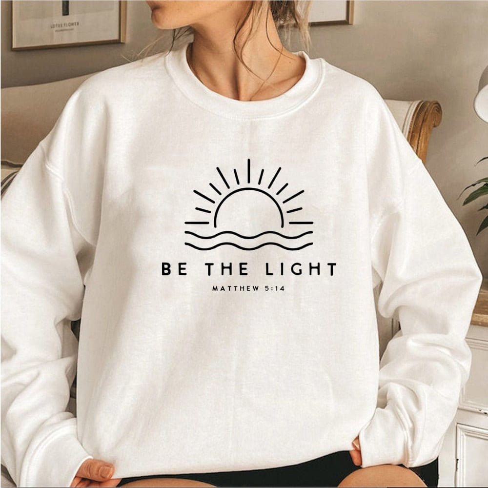 "Be The Light Mathew 5:14" Unisex Crewneck - 0 - Believers Brigade