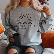 "Be The Light Mathew 5:14" Unisex Crewneck - 0 - Believers Brigade