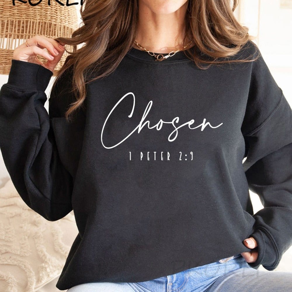 "Chosen 1 Peter 2:9" Unisex Crewneck - 0 - Believers Brigade