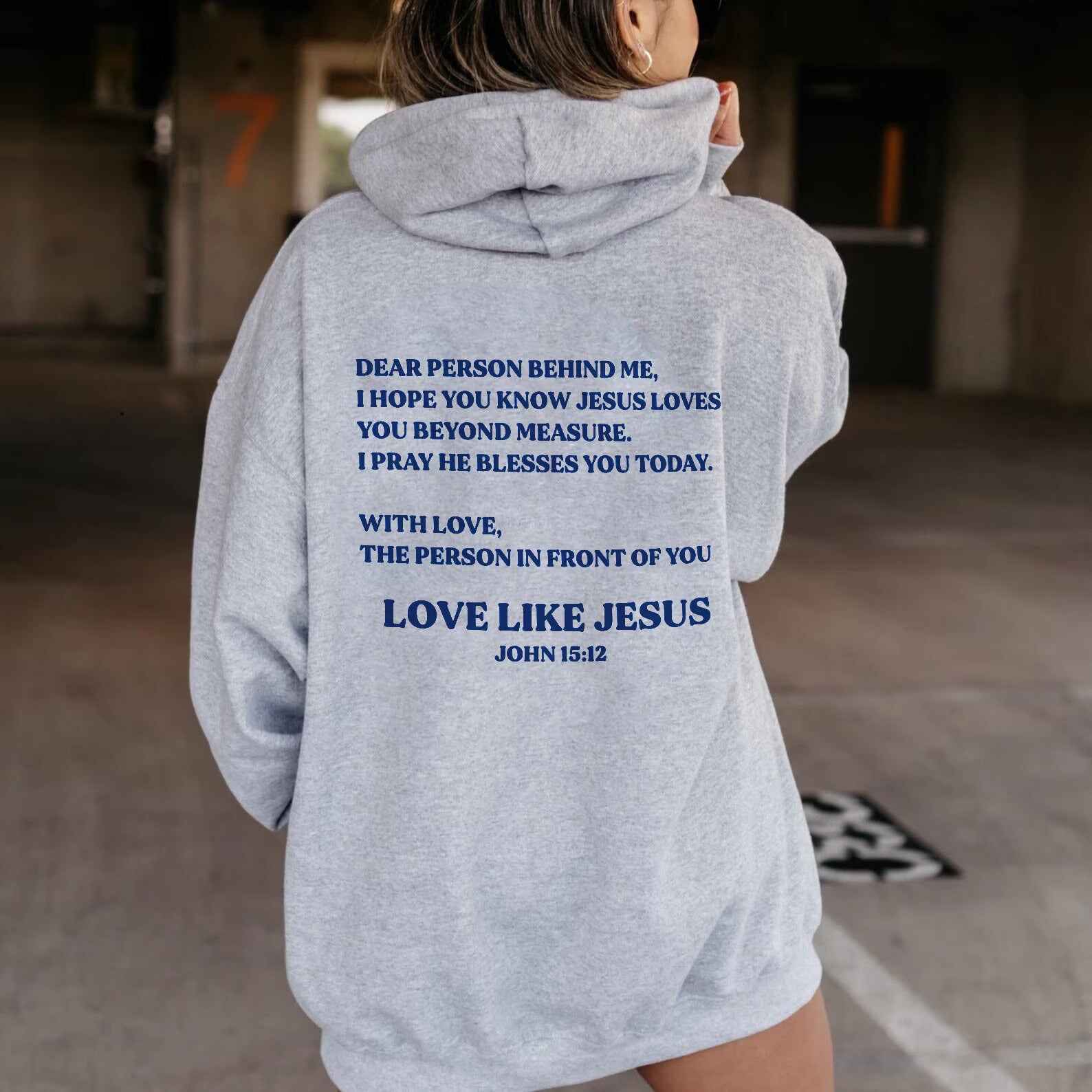 "Dear Person, Love Like Jesus John 15:12" Unisex Hoodie - 0 - Believers Brigade