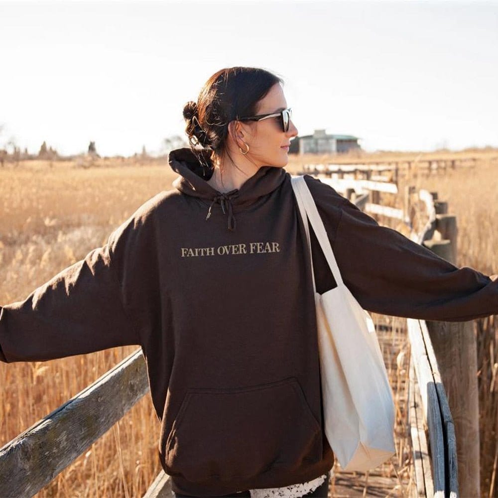 "Faith Over Fear Pslams 118:6" Unisex Hoodie - 0 - Believers Brigade