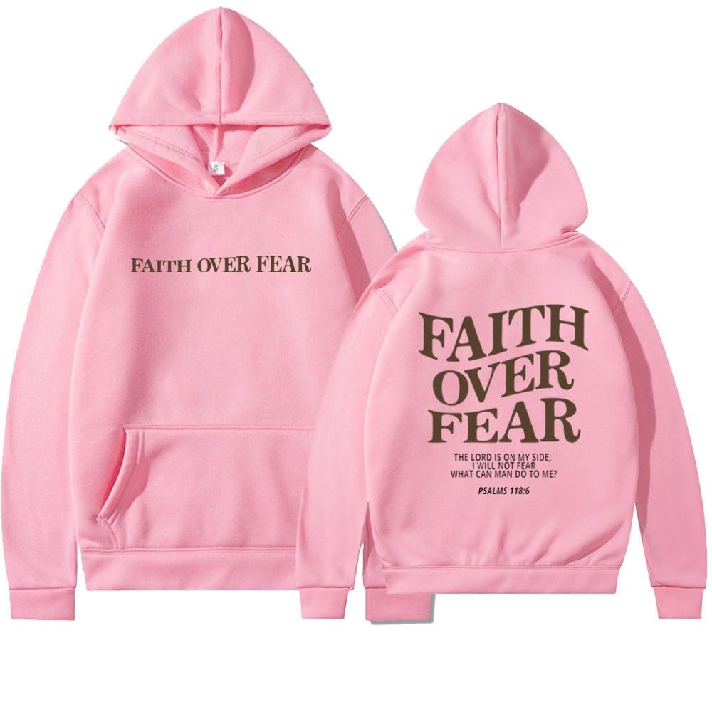 "Faith Over Fear Pslams 118:6" Unisex Hoodie - 0 - Believers Brigade