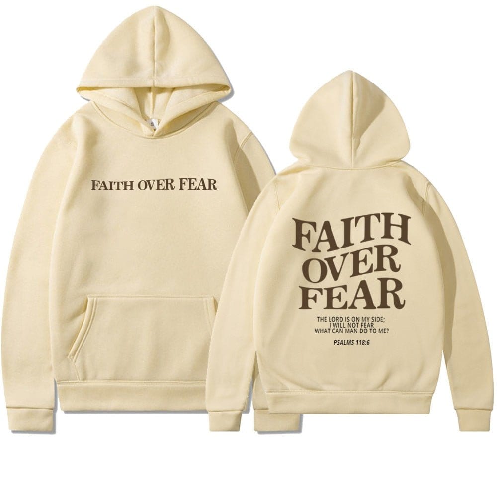 "Faith Over Fear Pslams 118:6" Unisex Hoodie - 0 - Believers Brigade