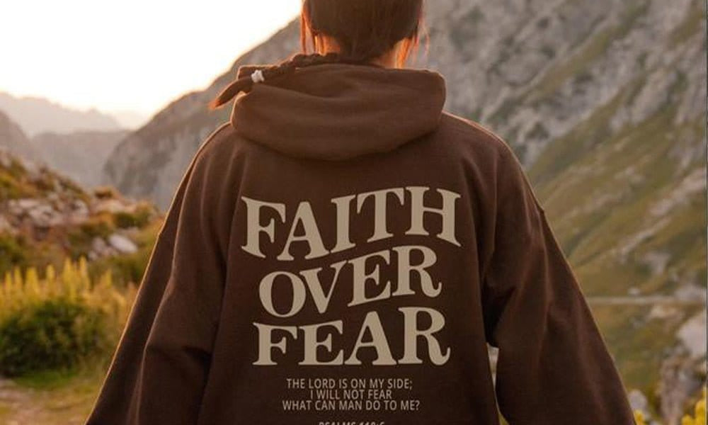 &quot;Faith Over Fear Pslams 118:6&quot; Unisex Hoodie - 0 - Believers Brigade