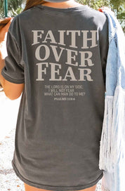"Faith Over Fear Pslams 118:6" Unisex Tee - 0 - Believers Brigade