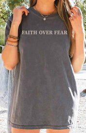 "Faith Over Fear Pslams 118:6" Unisex Tee - 0 - Believers Brigade